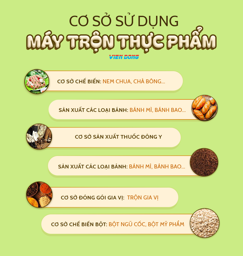 máy trộn thực phẩm nằm ngang