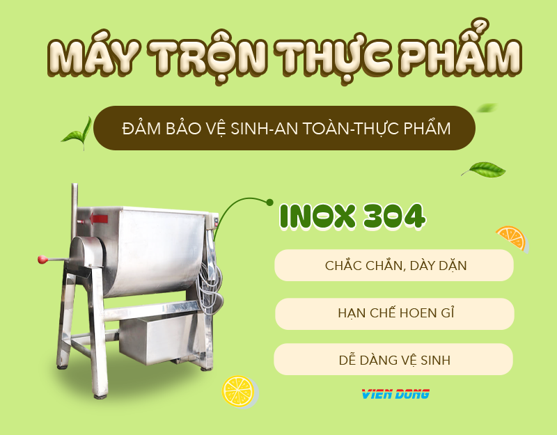 máy trộn thực phẩm nằm ngang