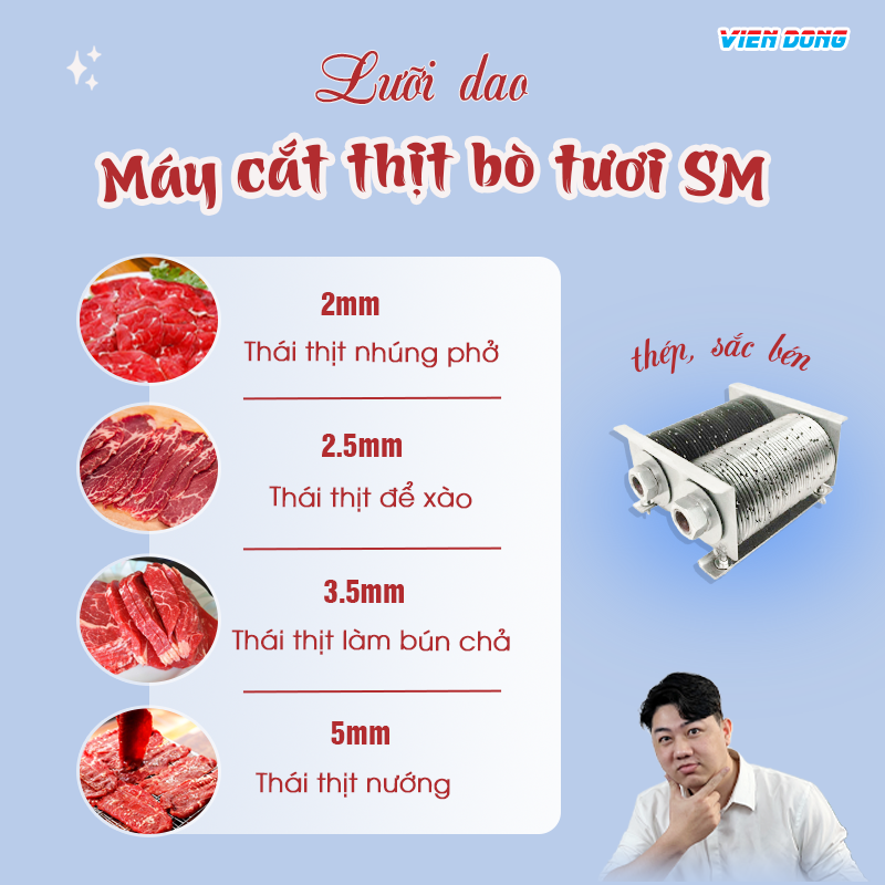 máy cắt thịt bò tươi