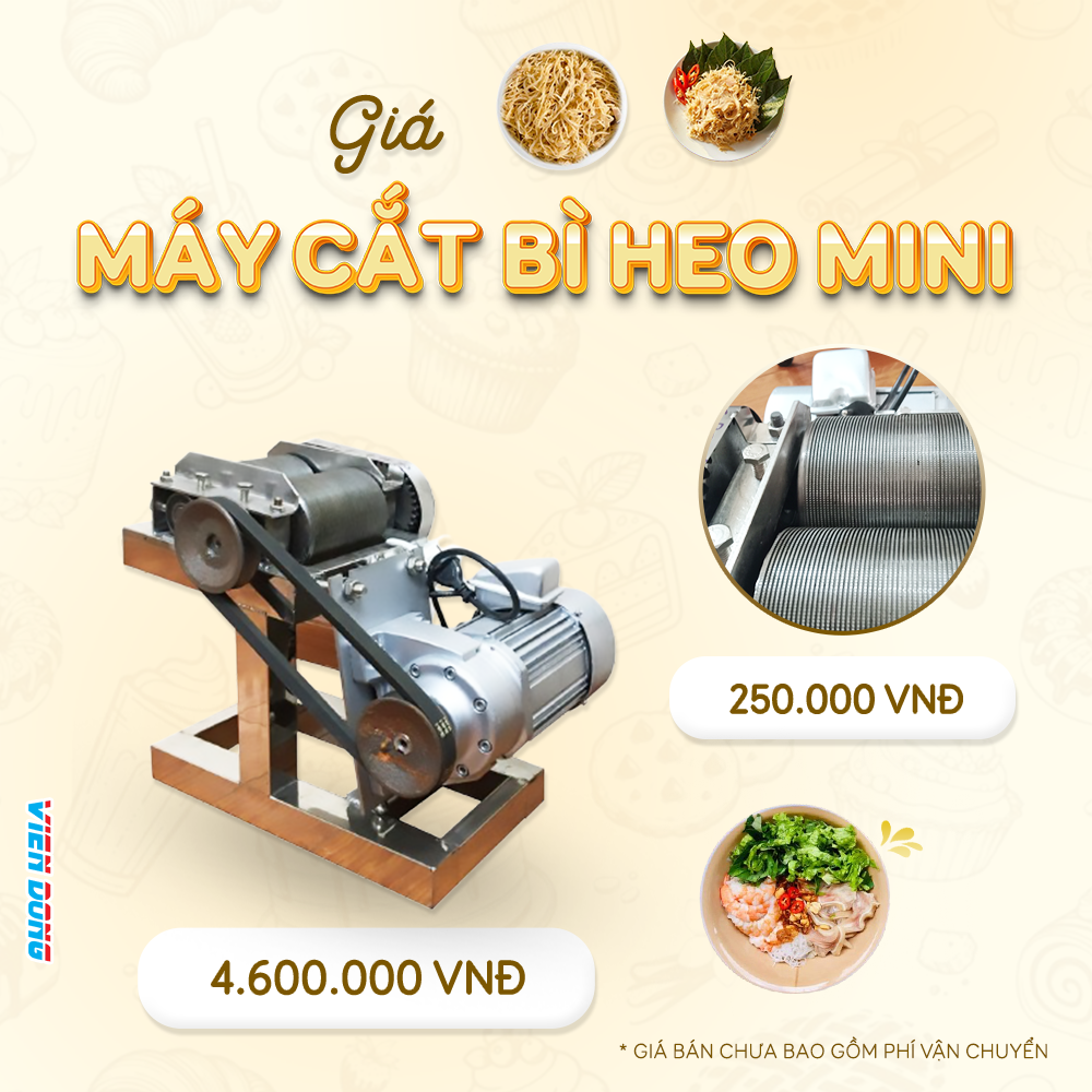 Máy cắt bì heo mini