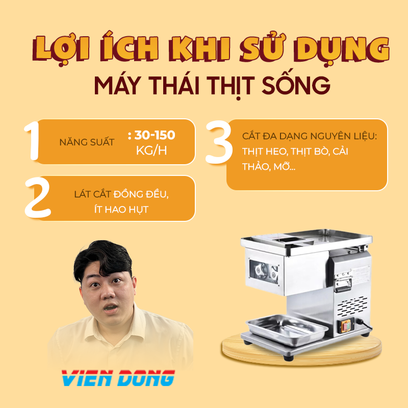 máy thái thịt viễn đông