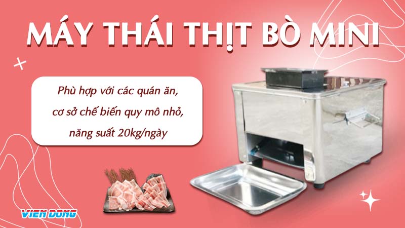 máy thái thịt bò mini