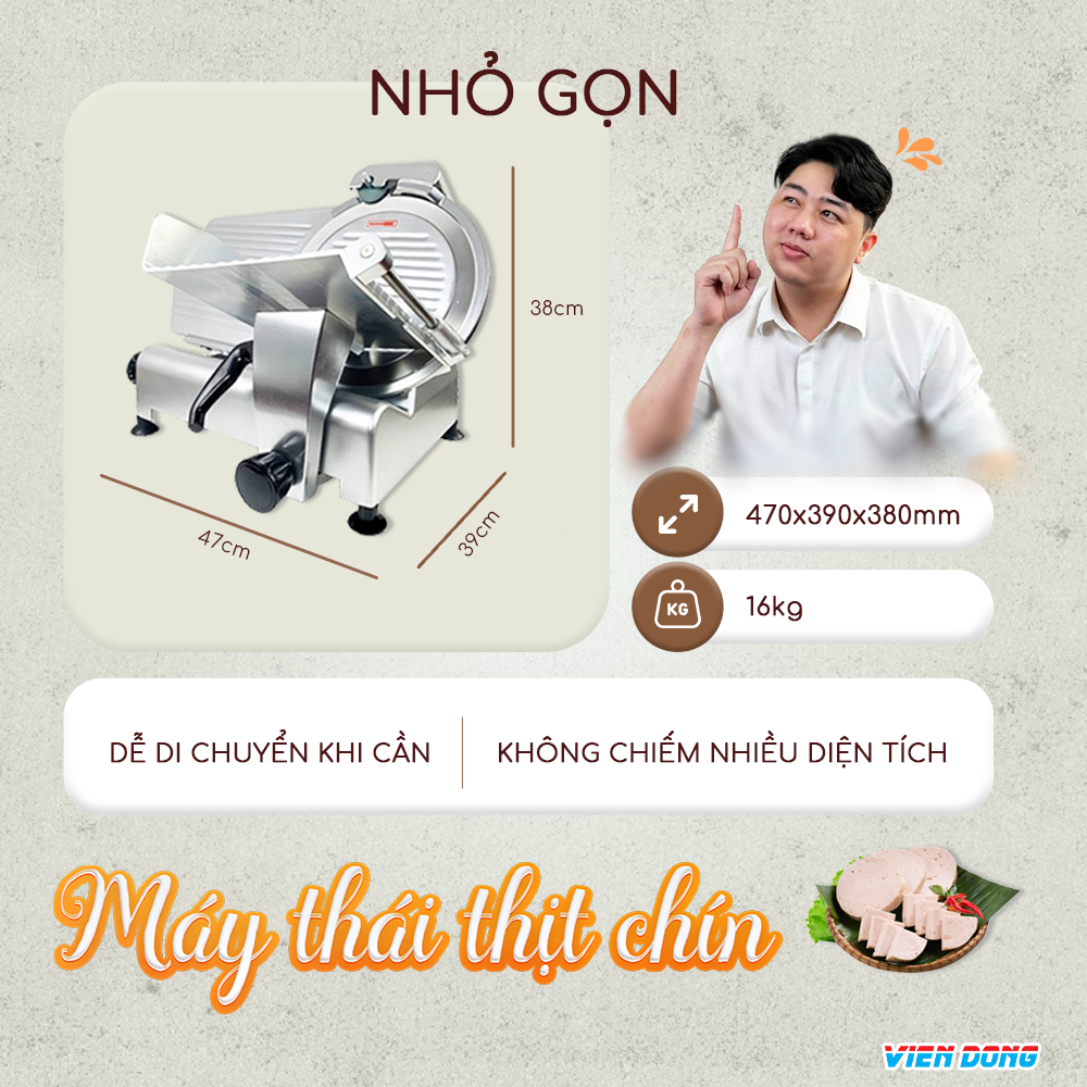 máy cắt thịt chín