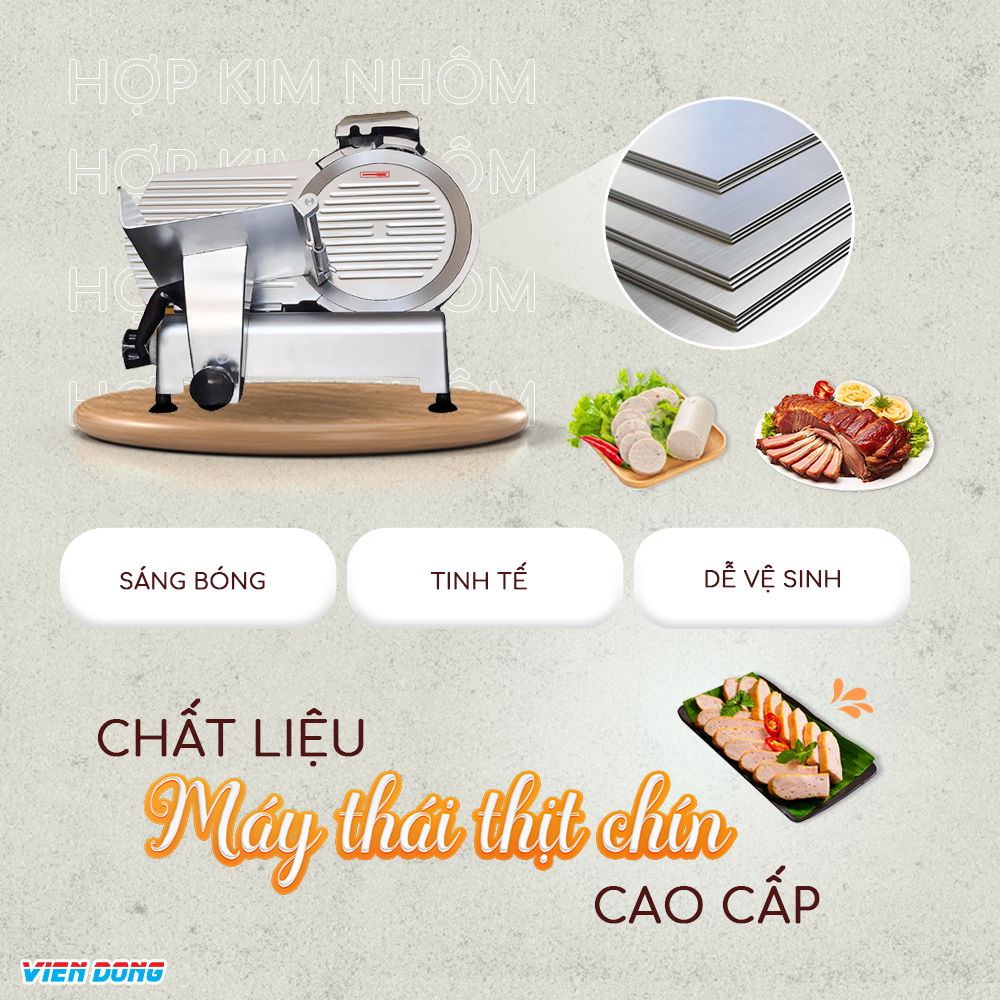 chất liệu máy thái thịt bò