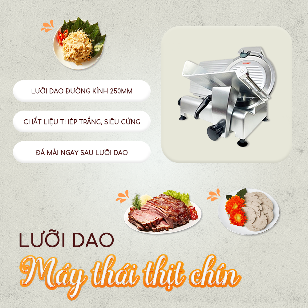 lưỡi dao máy thái thịt chín