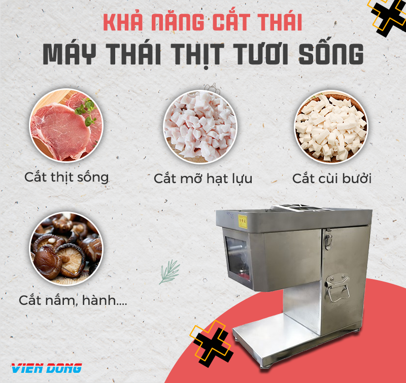 máy thái thịt tươi sống