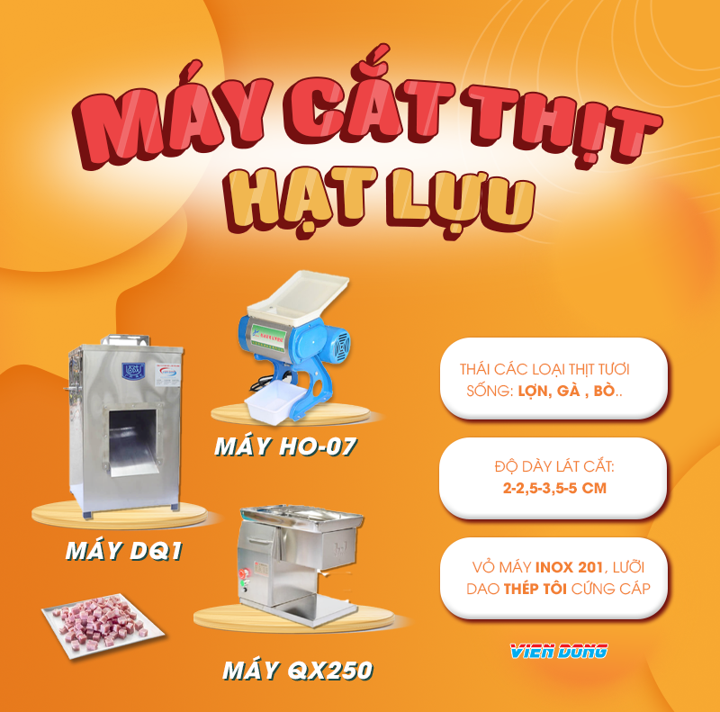 máy cắt thịt hạt lựu